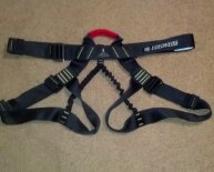 Climbing harness for hunting